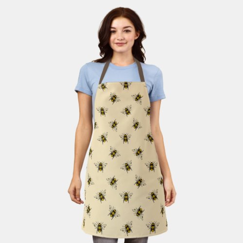 Queen Bee Pattern Apron