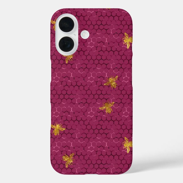 Queen Bee Pattern  Case-Mate iPhone Case (Back)