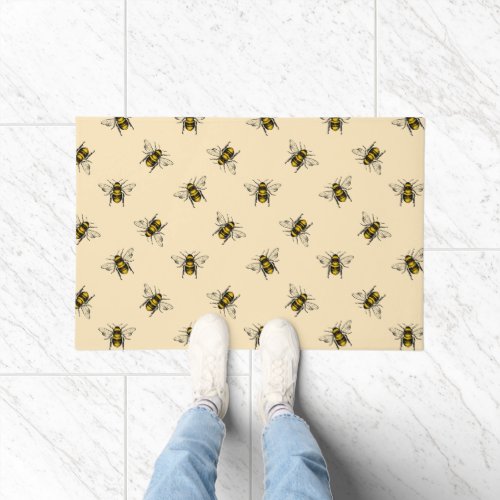 Queen Bee Pattern Doormat