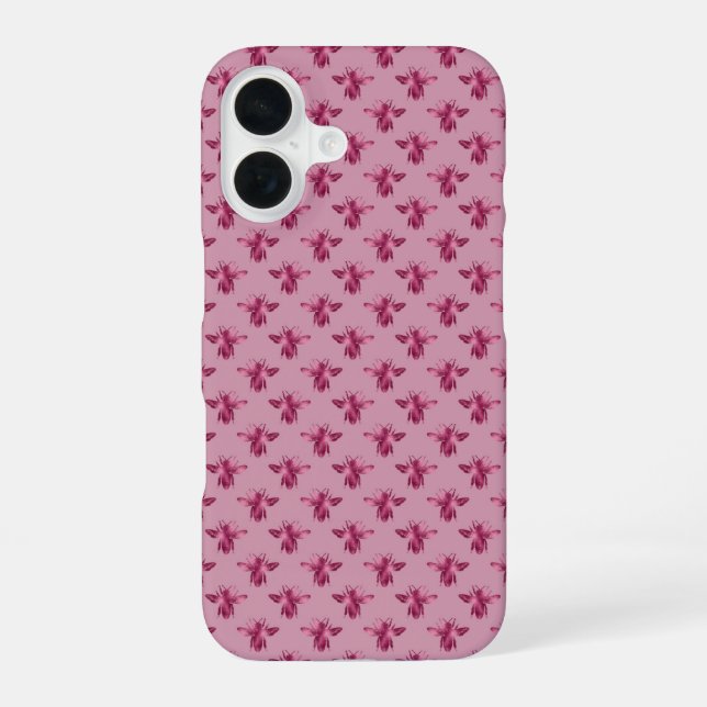 Queen Bee Pattern  Iphone Case (Back)