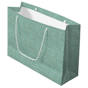 Queen Bee Pattern Large Gift Bag