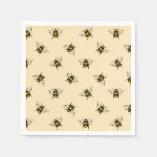 Queen Bee Pattern Napkins