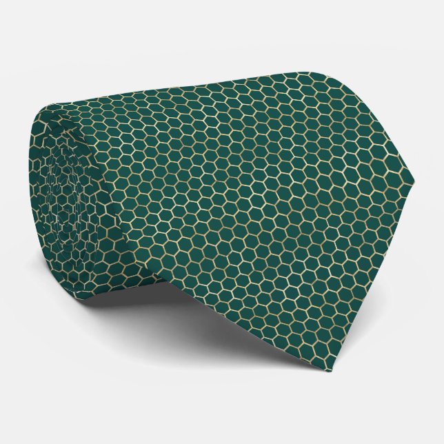 Queen Bee Pattern  Neck Tie (Rolled)