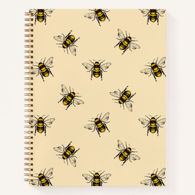 Queen Bee Pattern Notebook (Front)