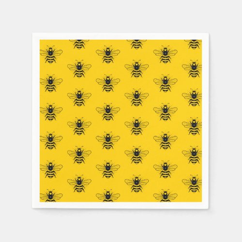 Queen Bee Pattern Party Napkins