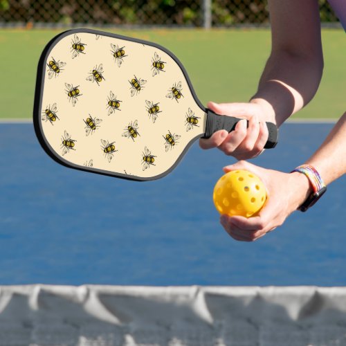 Queen Bee Pattern Pickleball Paddle