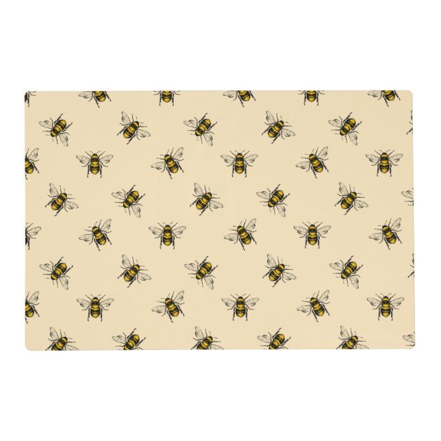 Queen Bee Pattern Placemat (Front)