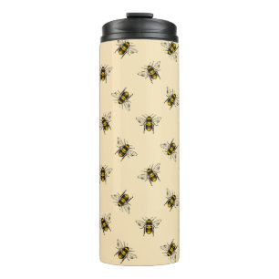 Queen Bee Pattern Thermal Tumbler