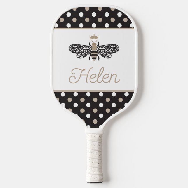 Queen Bee Personalized Pickleball Paddle (Front)