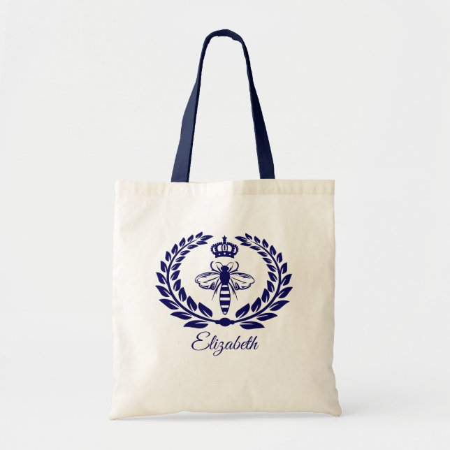 Queen bee personalized tote bag (Front)