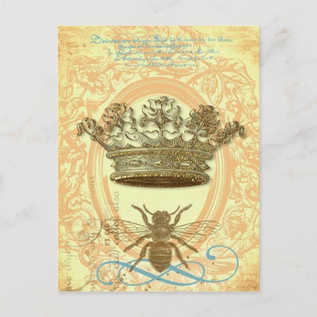 Queen Bee Postcards or Invitations (Front)