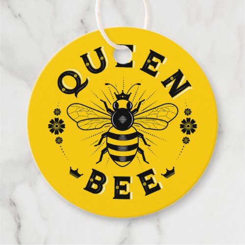 Queen Bee Round Gift Tags