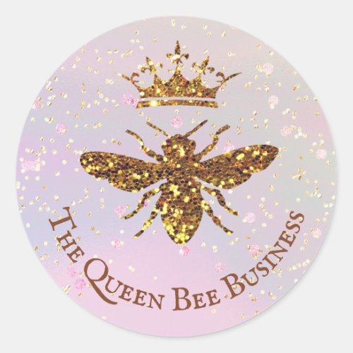 Queen Bee round sticker