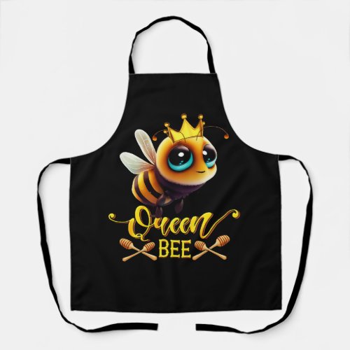 Queen Bee Royal Crown Hive Honey Beekeeping Beerke Apron