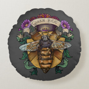 Queen Bee Royal Round Pillow