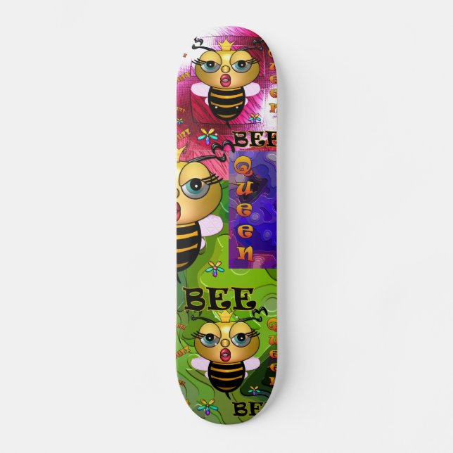 Queen Bee Skateboard Deck (Front)