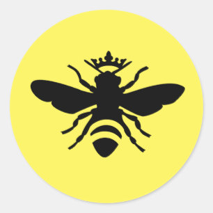 Queen Bee Sticker, Save The Bees! Classic Round Sticker