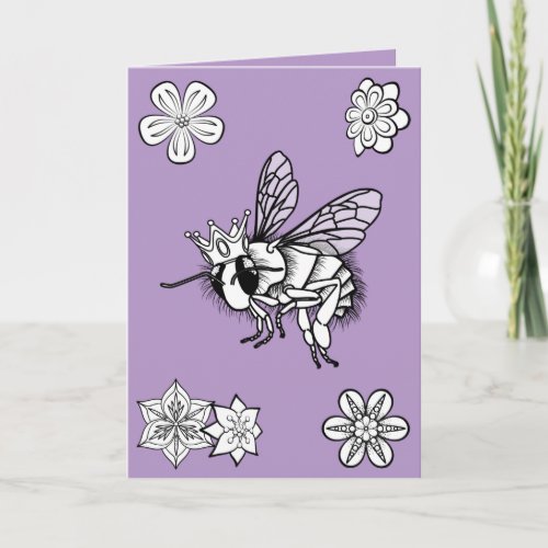 Queen Bee Valentines Day Card by Sonja AS