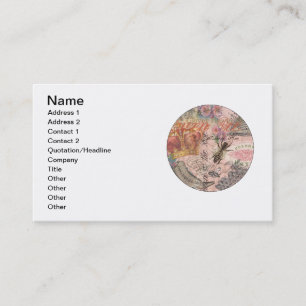 Queen Bee Vintage Beautiful Collage Business Card