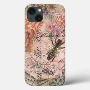 Queen Bee Vintage Beautiful Collage iPhone 13 Case