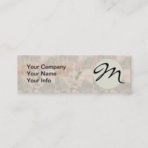 Queen Bee Vintage Beautiful Collage Mini Business Card