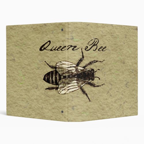 Queen Bee Wildlife Bug Insect 3 Ring Binder