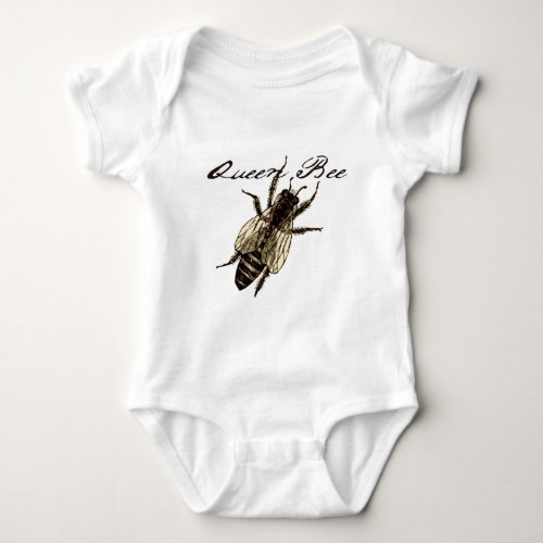Queen Bee Wildlife Bug Insect Baby Bodysuit