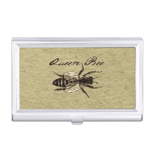 Queen Bee Wildlife Bug Insect Business Card Holder