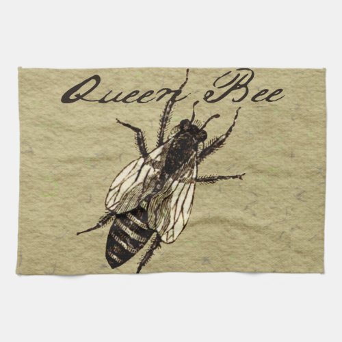 Queen Bee Wildlife Bug Insect Kitchen Towel