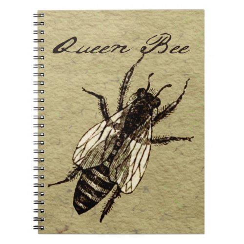 Queen Bee Wildlife Bug Insect Notebook