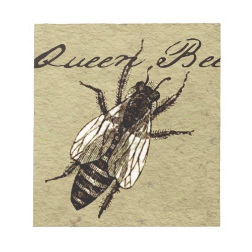 Queen Bee Wildlife Bug Insect Notepad