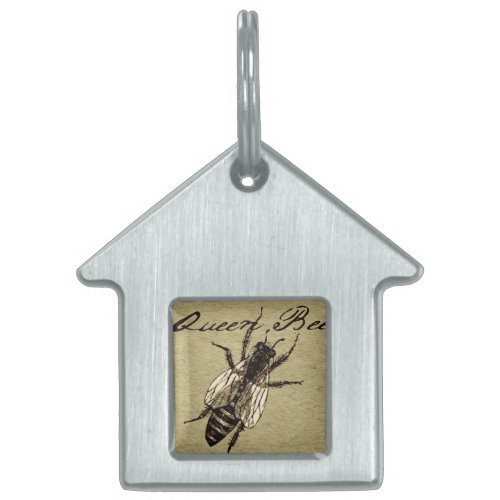 Queen Bee Wildlife Bug Insect Pet Tag