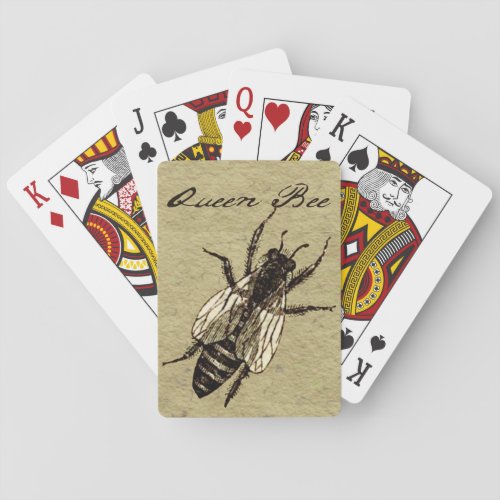 Queen Bee Wildlife Bug Insect Poker Cards