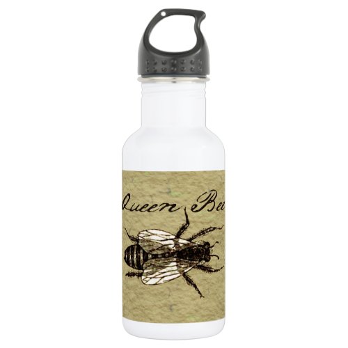 Queen Bee Wildlife Bug Insect Stainless Steel Water Bottle