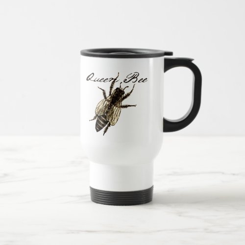 Queen Bee Wildlife Bug Insect Travel Mug