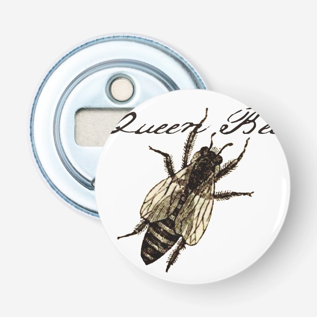 Queen Bee Wildlife Flying Bug Insect Bottle Opener (Front)