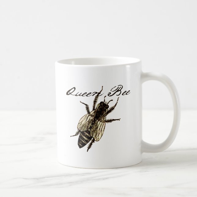 Queen Bee Wildlife Flying Bug Insect Coffee Mug (Right)