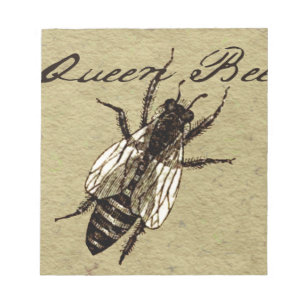 Queen Bee Wildlife Flying Bug Insect Notepad