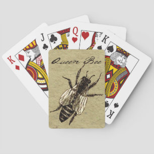 Queen Bee Wildlife Flying Bug Insect Poker Cards