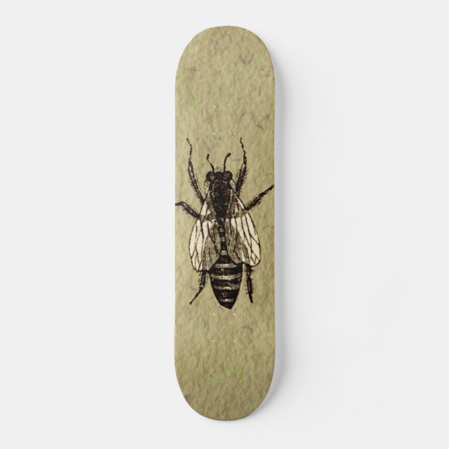 Queen Bee Wildlife Flying Bug Insect Skateboard Deck (Front)