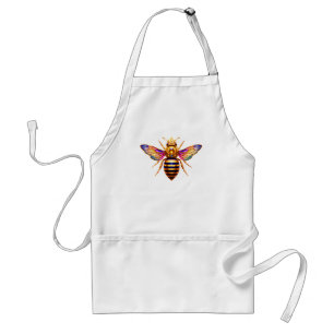 Queen Bee With Crown Adult Apron