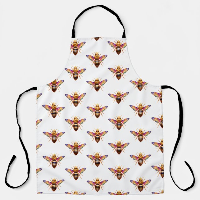 Queen Bee With Crown Apron (Front)