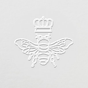 Queen Bee With Crown Image Only No Text Embosser