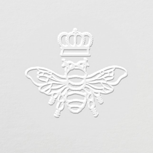 Queen Bee With Crown Image Only No Text Embosser (Design)