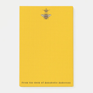 Queen Bee with Ornate Crown Post-it Notes