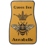 Queen Bee With Pointed Crown Personalize  Car Floor Mat at Zazzle