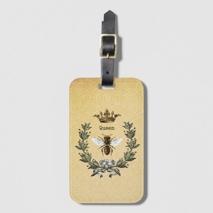 bee luggage tag