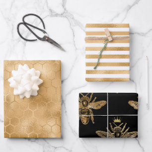Queen Bee Wrapping Paper Sheets
