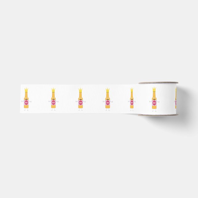 Queen Beer bottle with crone Zfq4y Grosgrain Ribbon (Front)