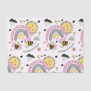 Queen Bees Best Friends Forever Cute BFF Girls Tissue Paper